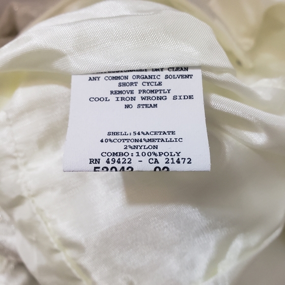 Jessica McClintock Brocade Shift Dress sz. 2 - Picture 7 of 11